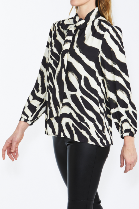 Ping Pong Zebra Print Blouse