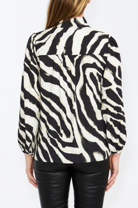 Ping Pong Zebra Print Blouse