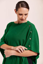 Load image into Gallery viewer, See Saw Merino Luxe Poncho in Green
