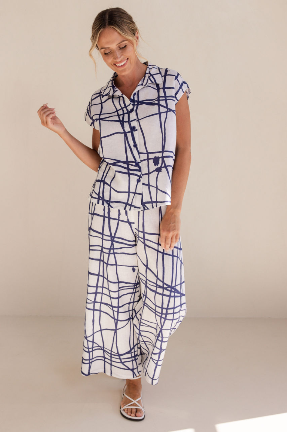 See Saw Extended Sleeve Shirt in Tokyo Streets Denim