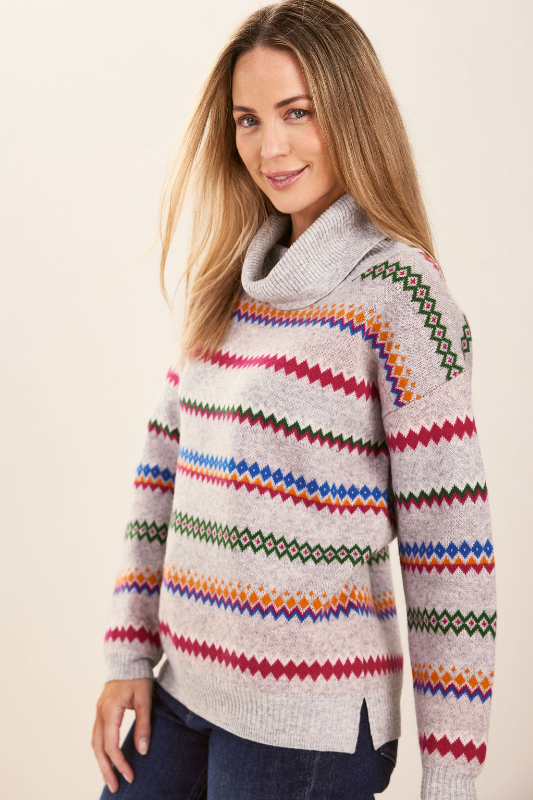 See Saw Wool Blend Fair Isle Sweater | Multi