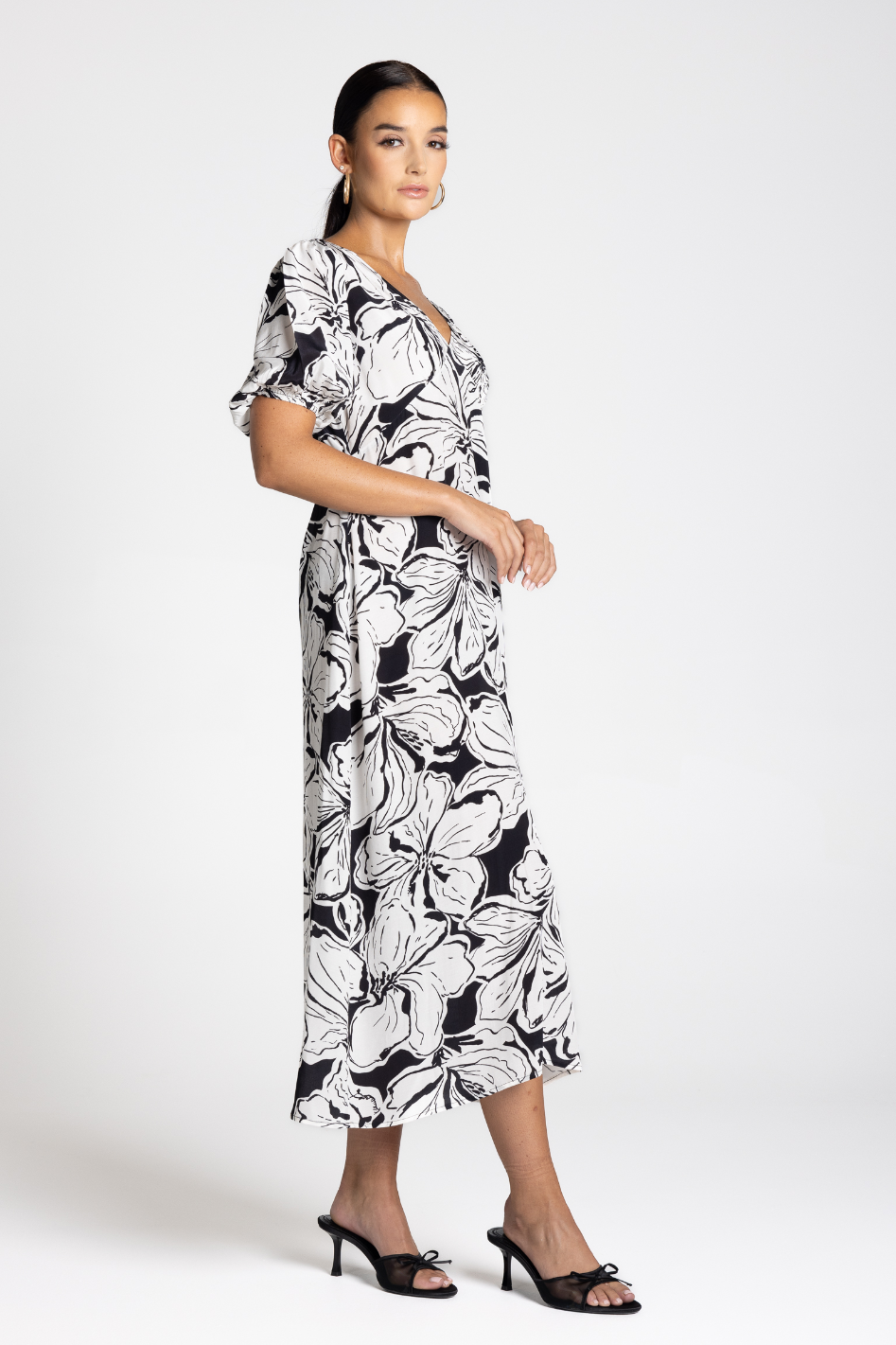 Two T's Hibiscus Midi Dress