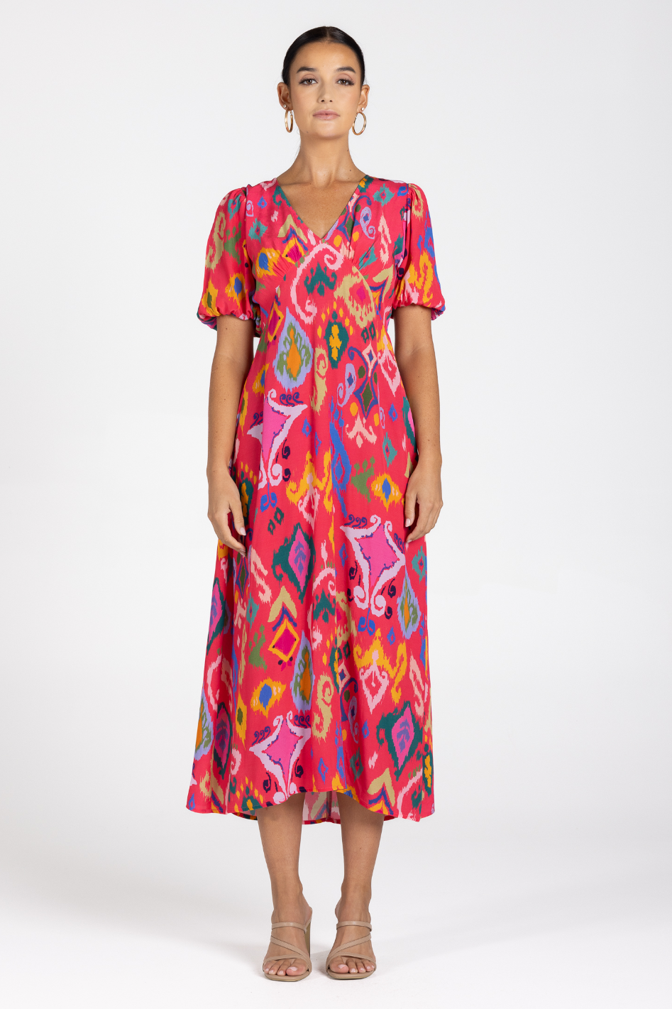 Two T's Ikat Midi Dress