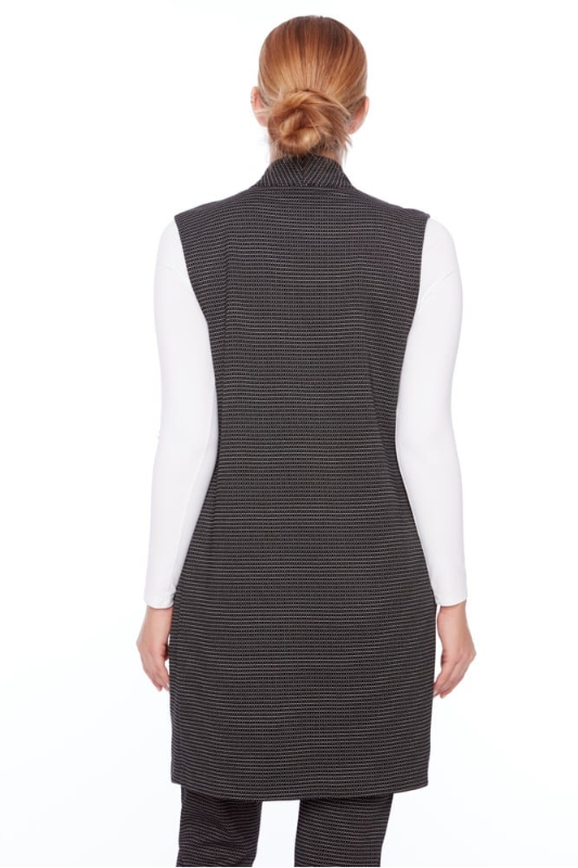 Up! Checker Jacquard Duster Vest | Checker | 30356UP