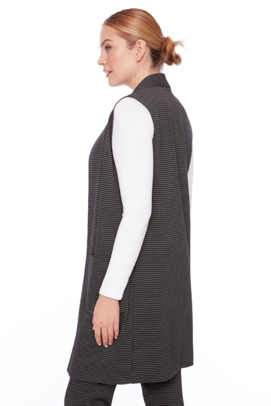 Up! Checker Jacquard Duster Vest | Checker | 30356UP