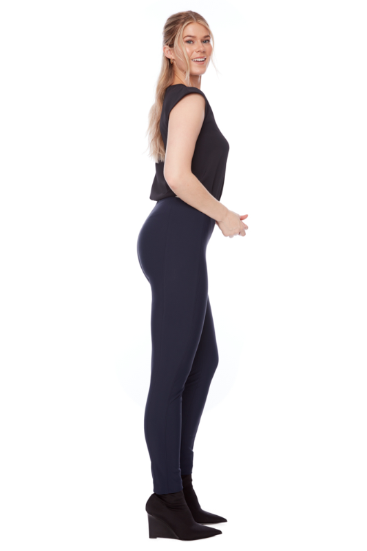 Up! Precision Ponte Full Length Slim Pant | Navy | 67927UP