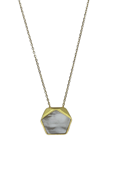 YiSu Design | Hex Necklace | White