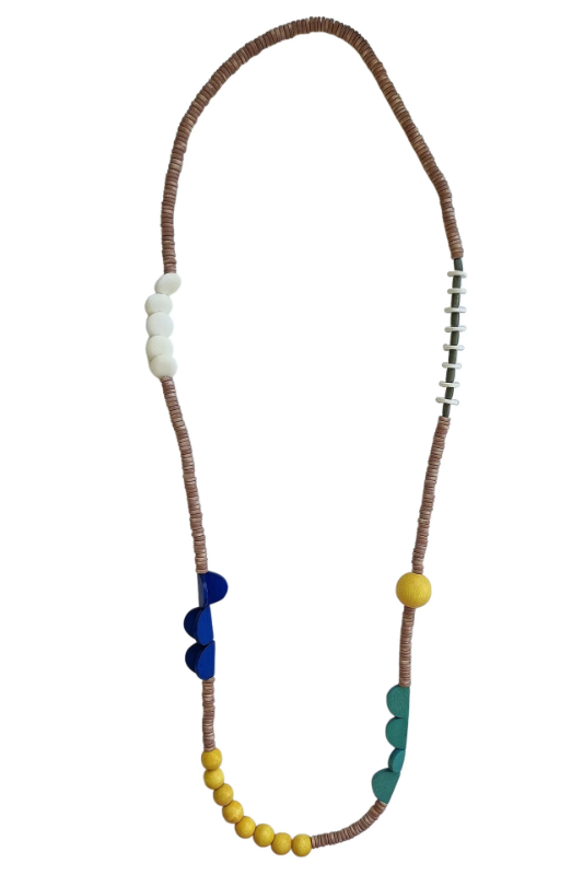 Zoda Liesel Wooden Necklace | Yellow
