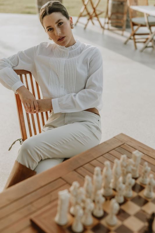Goondiwindi Cotton Tricia Blouse in White