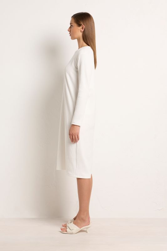 Mela Purdie Studio Dress in Furrow Knit Cream