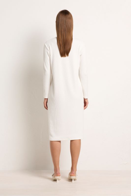 Mela Purdie Studio Dress in Furrow Knit Cream