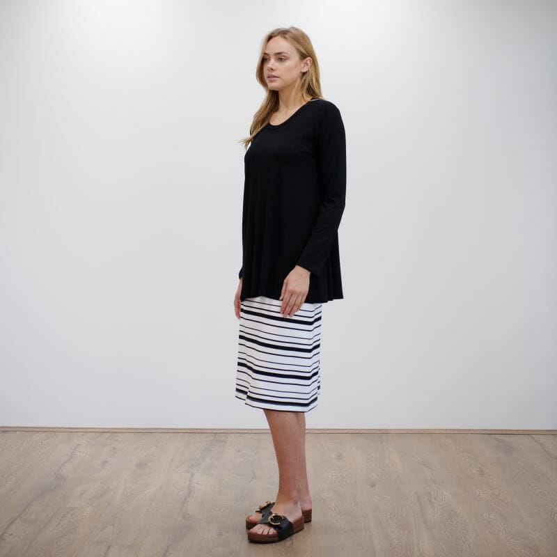 Mela Purdie Cone Skirt in Lauren Stripe