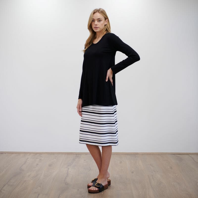 Mela Purdie Cone Skirt in Lauren Stripe