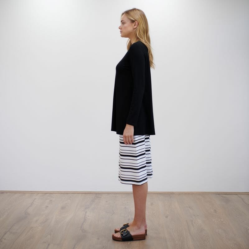 Mela Purdie Cone Skirt in Lauren Stripe