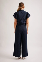 Load image into Gallery viewer, Alessandra Lara Poplin Shirt in Navy
