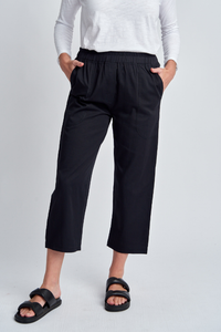 Cloth Paper Scissors Front Pocket Cotton Pants | Black