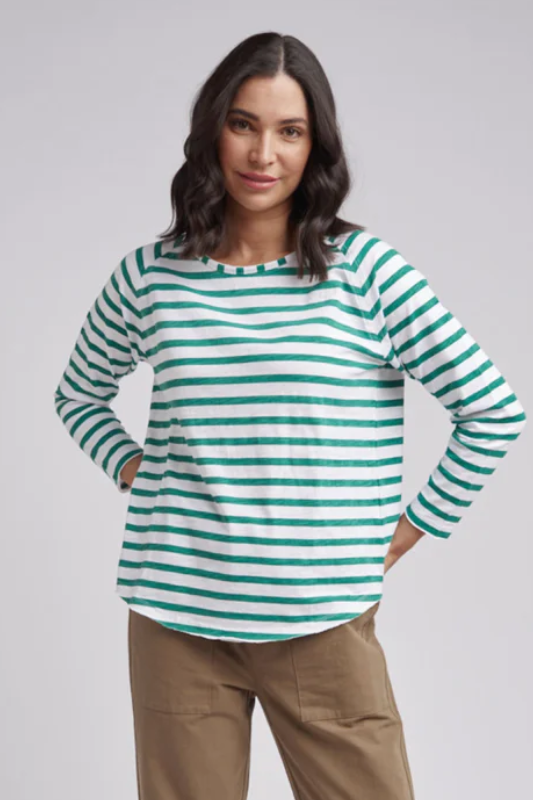 Cloth Paper Scissors Raglan Stripe Tee