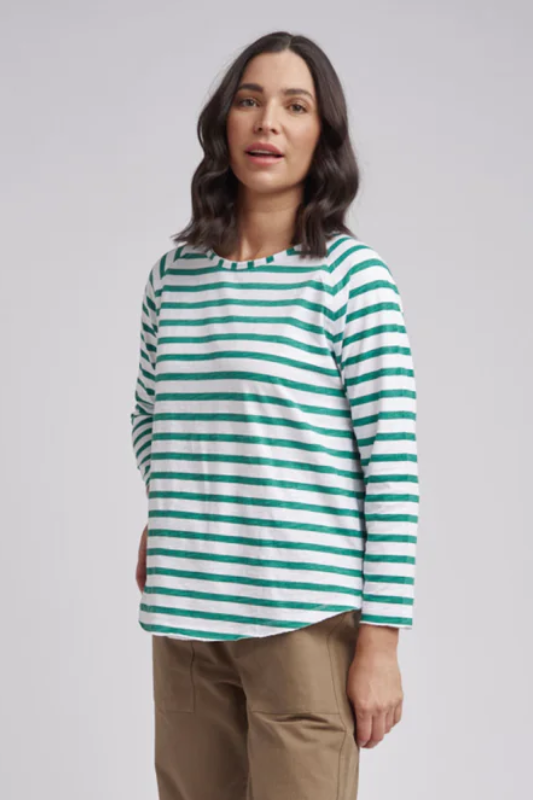 Cloth Paper Scissors Raglan Stripe Tee