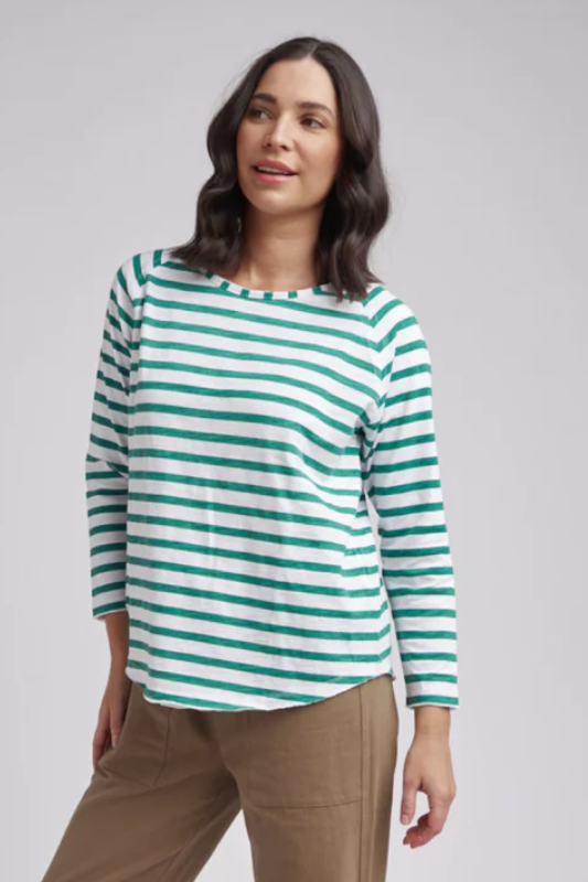 Cloth Paper Scissors Raglan Stripe Tee
