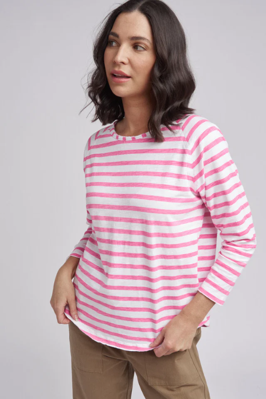 Cloth Paper Scissors Raglan Stripe Tee
