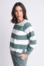 Load image into Gallery viewer, Cloth Paper Scissors Stripe Sweater in Forest
