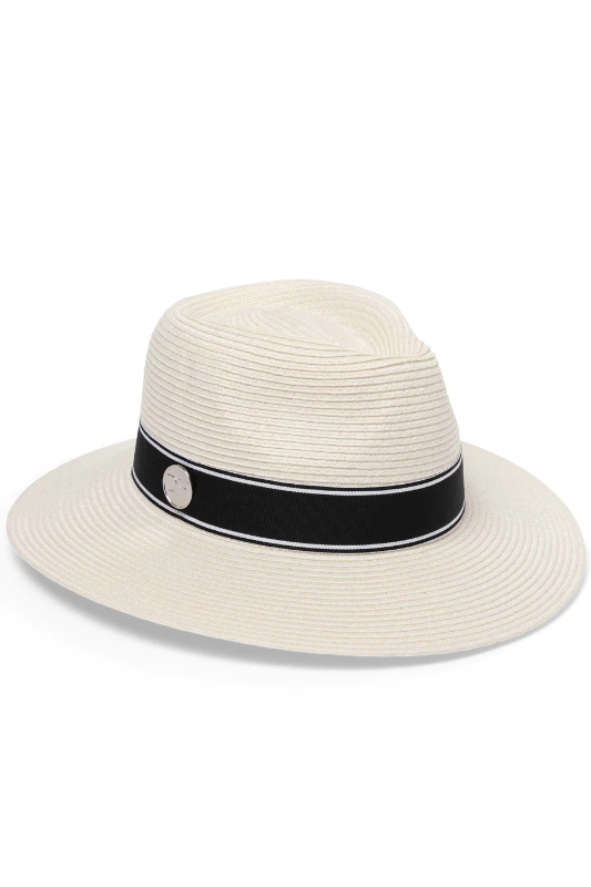 Canopy Bay Chicago Hat | Ivory/Black | by Deborah Hutton