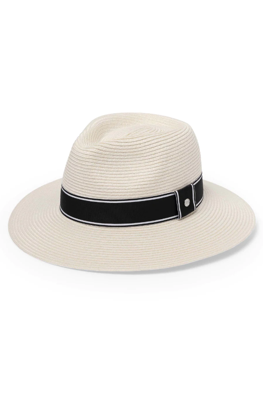 Canopy Bay Chicago Hat | Ivory/Black | by Deborah Hutton