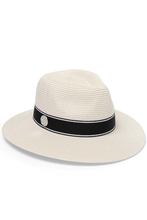 Load image into Gallery viewer, Canopy Bay Chicago Hat in Ivory/Black by Deborah Hutton
