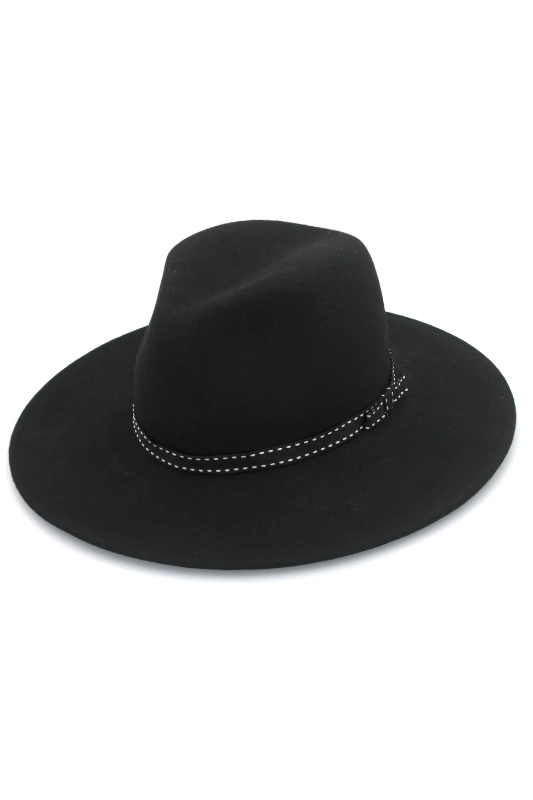Canopy Bay Franklin Hat | Wool Felt | Black