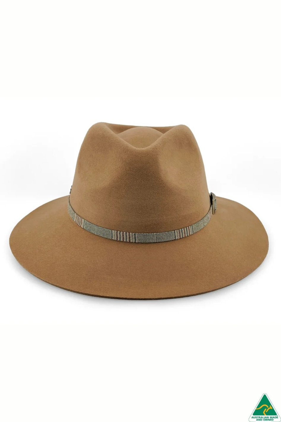 Canopy Bay Gibson Felt Fedora Hat | Cocoa | By Deborah Hutton