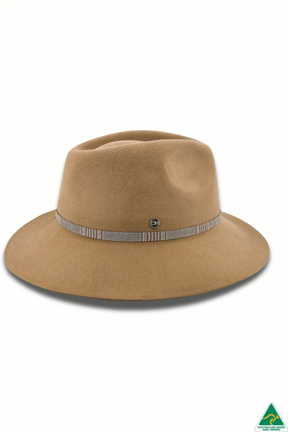 Canopy Bay Gibson Felt Fedora Hat | Cocoa | By Deborah Hutton