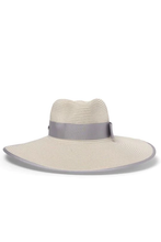 Load image into Gallery viewer, Canopy Bay Jardin Hat Ivory/Smoke by Deborah Hutton
