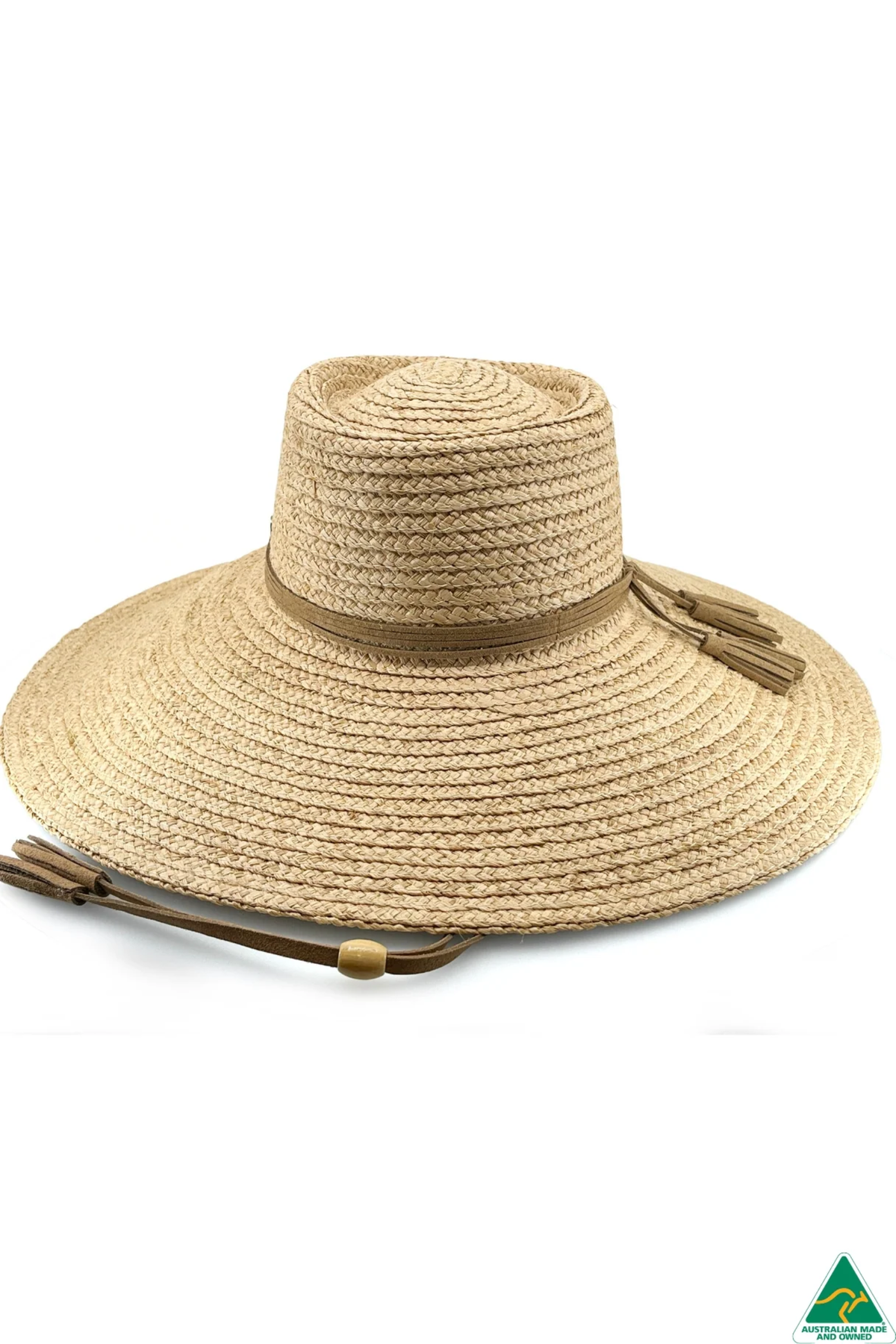 Canopy Bay Katherine Raffia Wide Brim Boater Hat