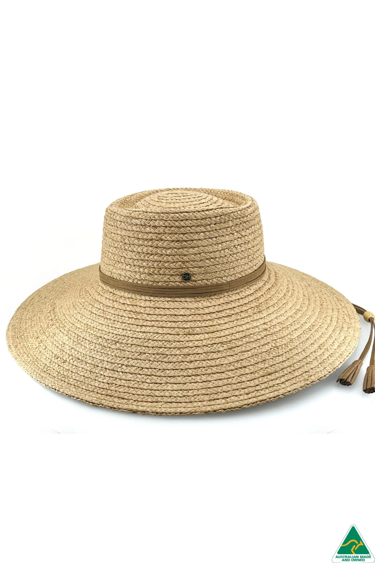 Canopy Bay Katherine Raffia Wide Brim Boater Hat
