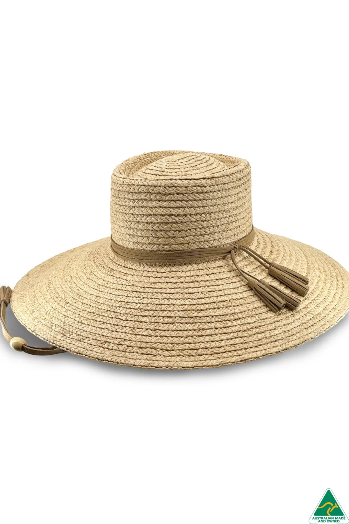 Canopy Bay Katherine Raffia Wide Brim Boater Hat