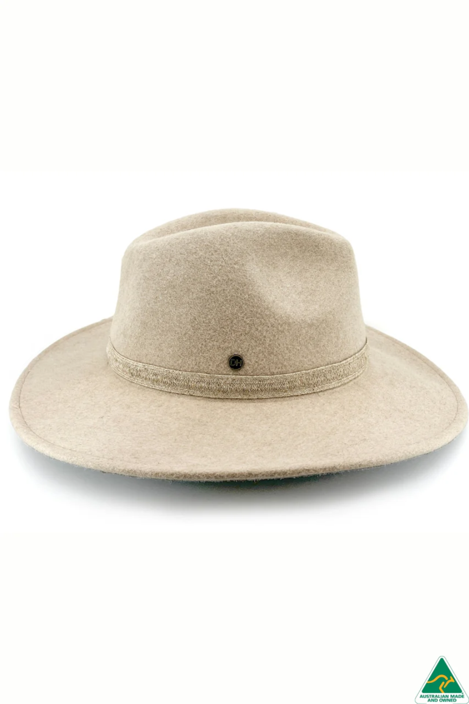 Canopy Bay Lorne Felt Fedora Hat | Oat | by Deborah Hutton