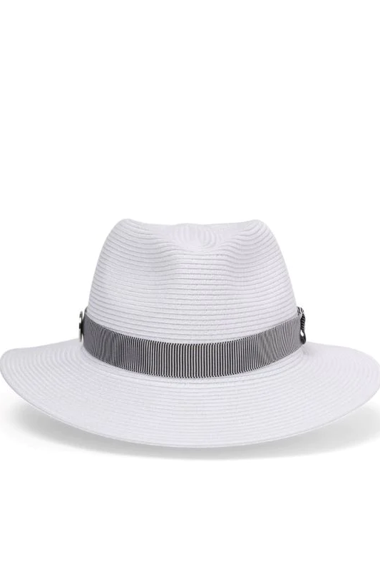 Canopy Bay Sawgrass Hat | White/Navy | by Deborah Hutton