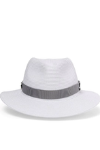 Load image into Gallery viewer, Canopy Bay Sawgrass Hat White/Navy by Deborah Hutton
