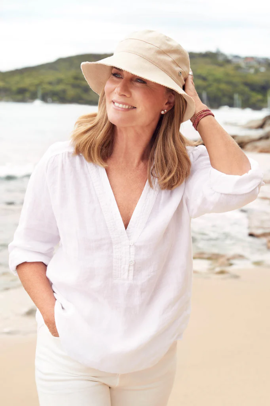 Canopy Bay Tilba Hat in Natural by Deborah Hutton