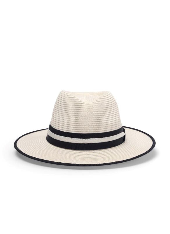 Canopy Bay Windsor Hat | Ivory/Navy | by Deborah Hutton