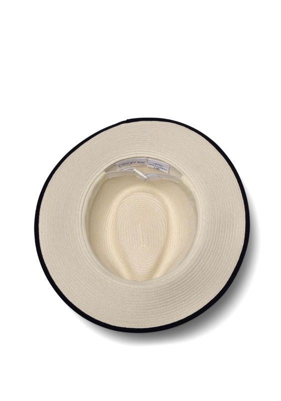 Canopy Bay Windsor Hat | Ivory/Navy | by Deborah Hutton