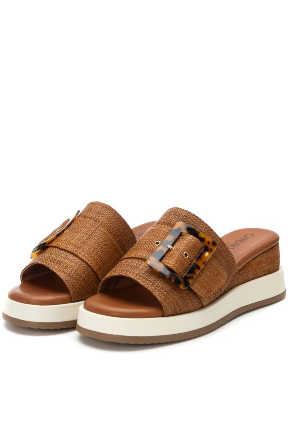 Carmela Leather Mule in Camel 