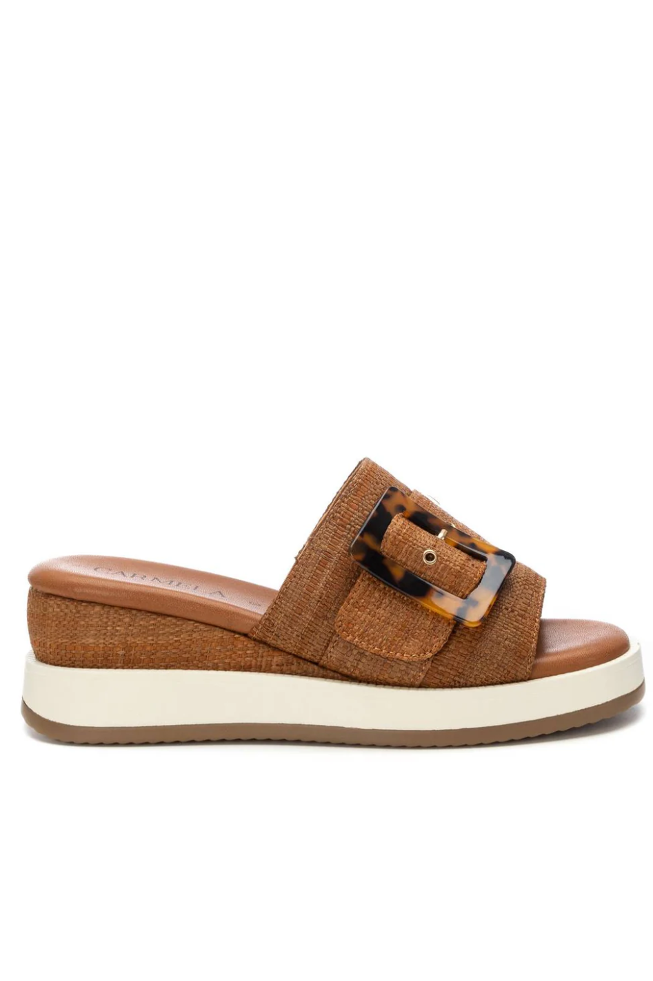 Carmela Leather Mule in Camel 