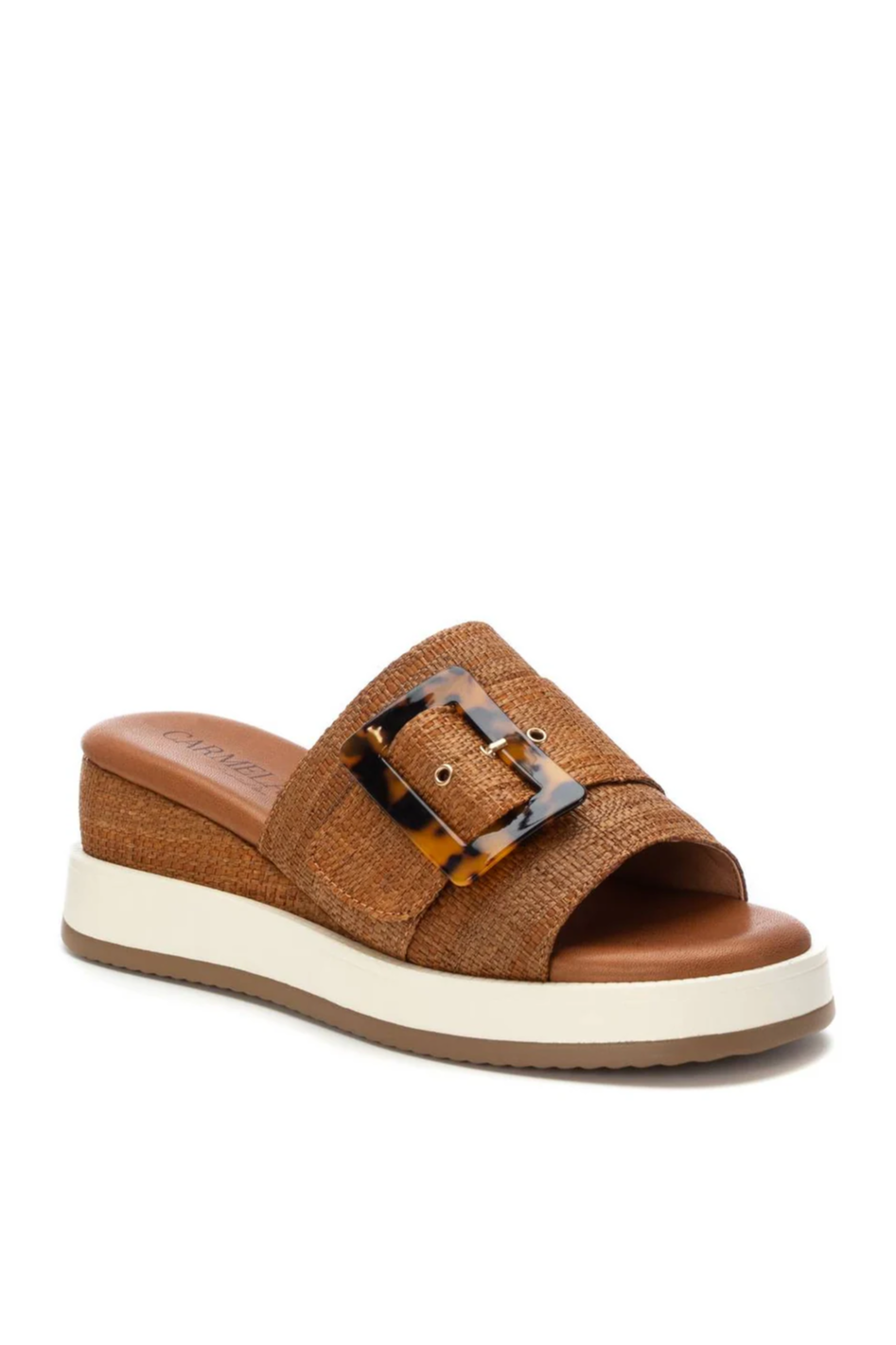 Carmela Leather Mule in Camel 