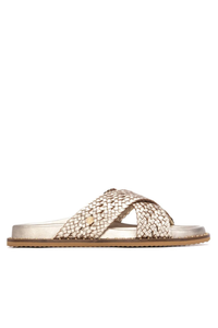 Carmela Leather Sandal | Gold | 163053