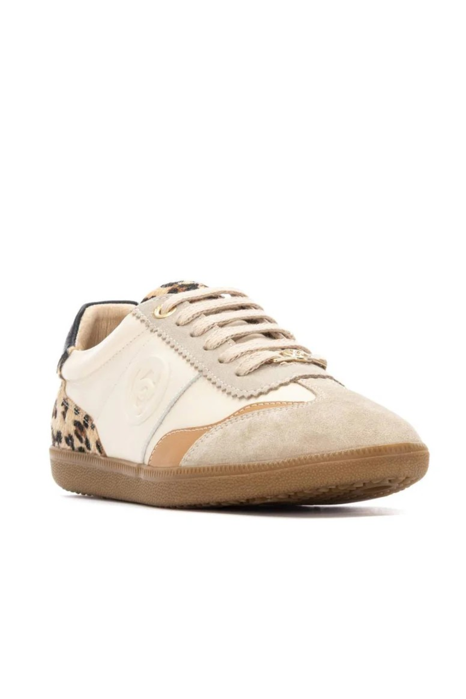 Carmela Leather Sneaker | Beige Leopard | 162640
