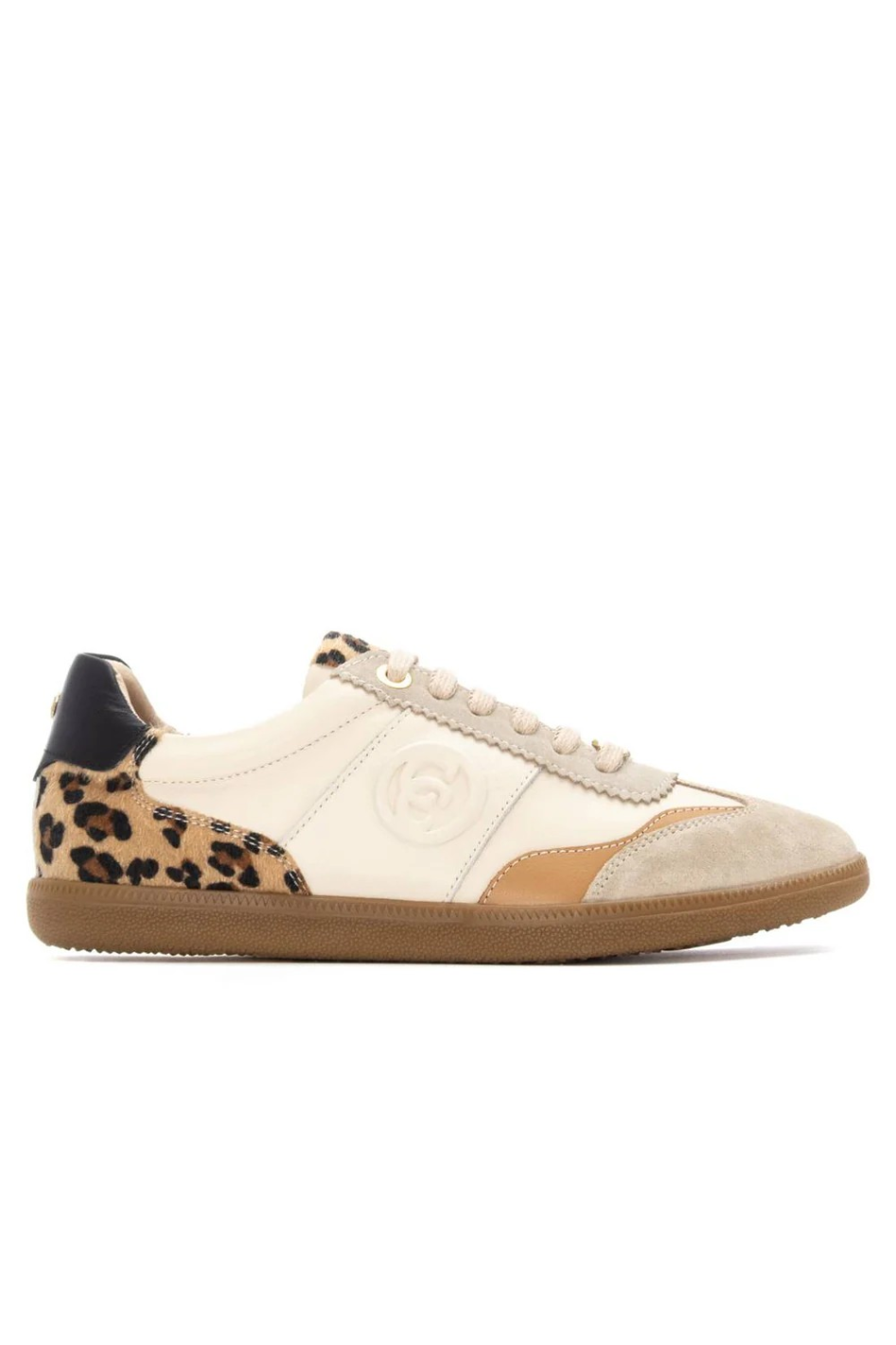 Carmela Leather Sneaker | Beige Leopard | 162640