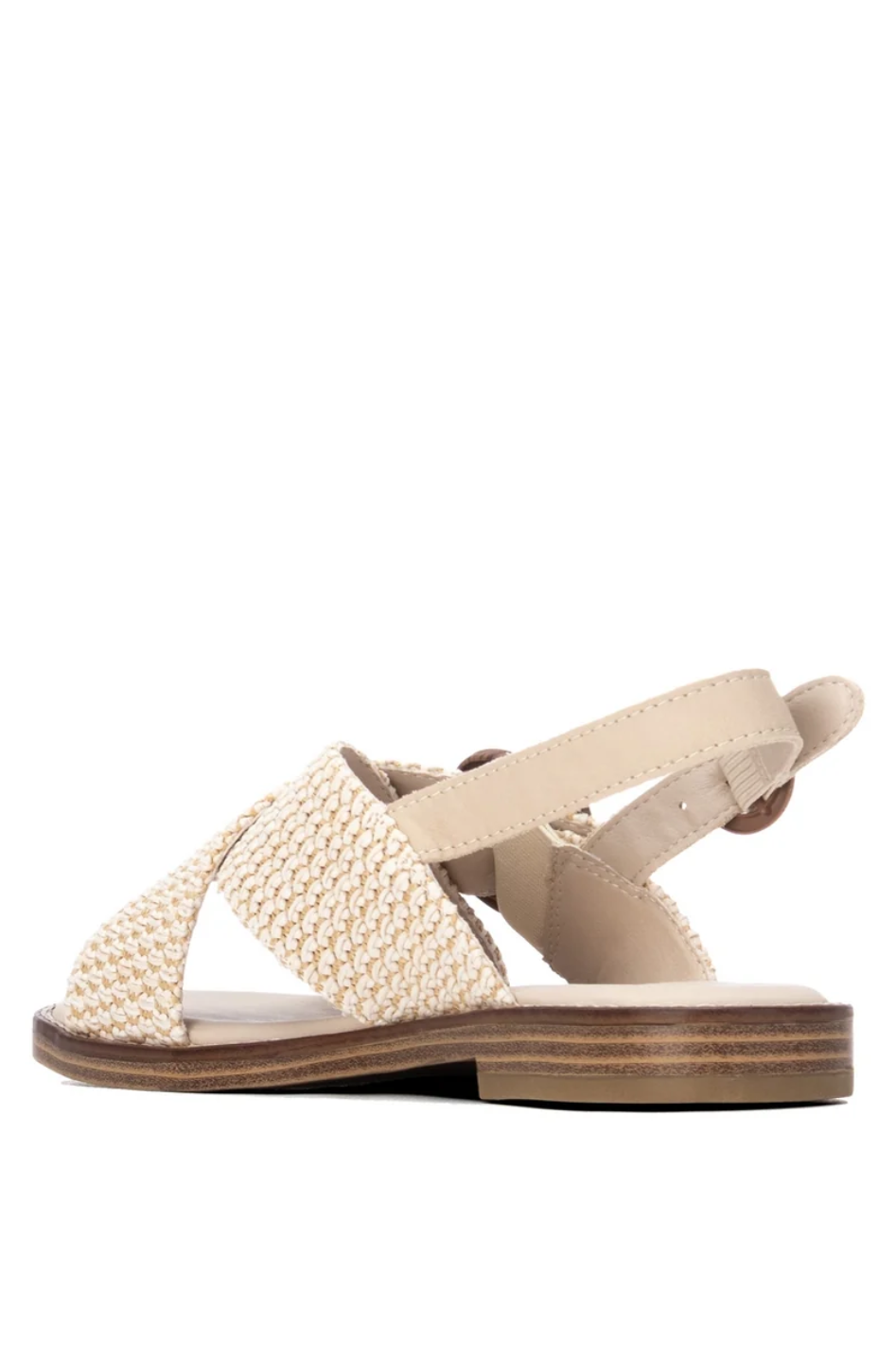 Carmela Woven Sandal in Beige