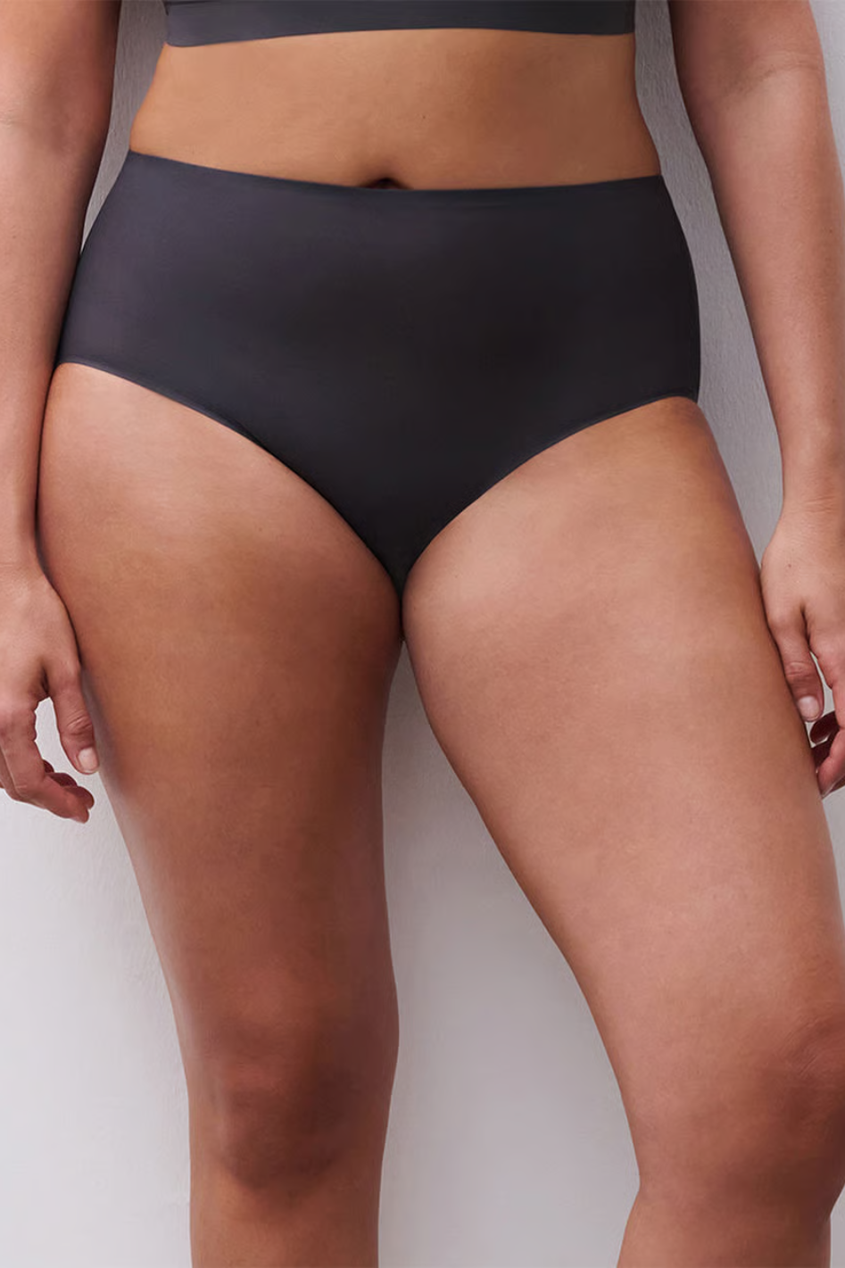 Chantelle Soft Stretch High Waisted Brief in Carbon