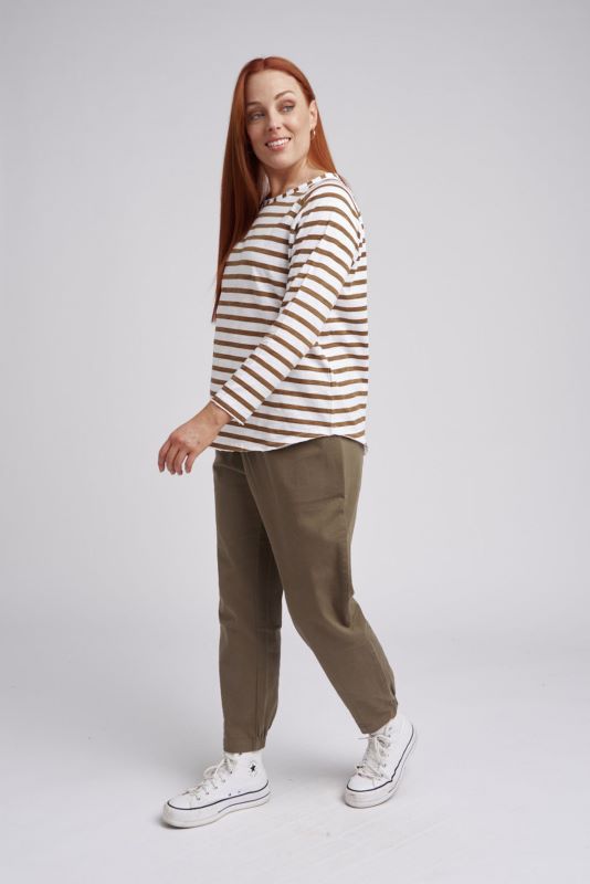 Cloth Paper Scissors Raglan Stripe Tee